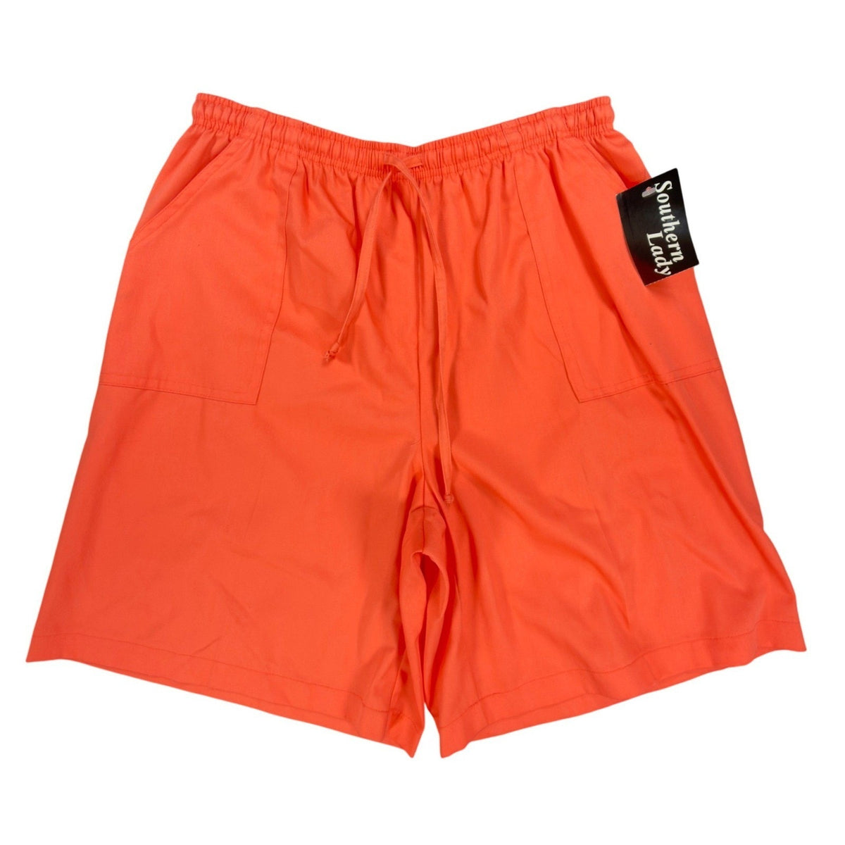 Southern Lady Vintage 90s Shorts Womens L Orange Cotton Blend NWT - take2supply
