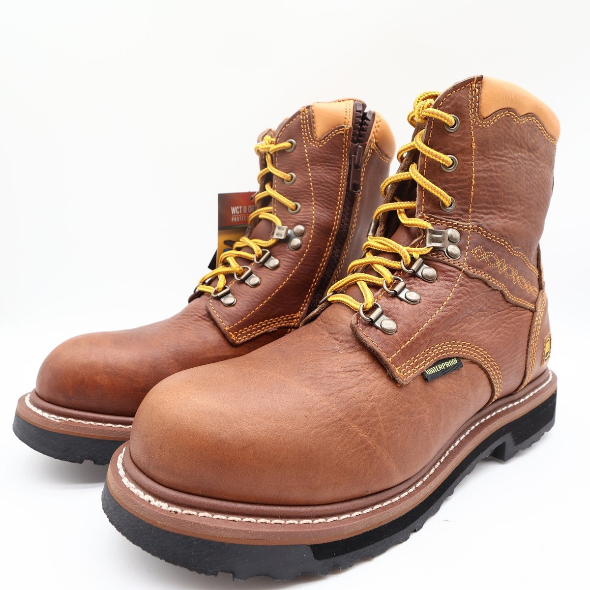 Dan Post Modern Waterproof Work Boots Mens 10.5 D Brown Leather NWT - take2supply
