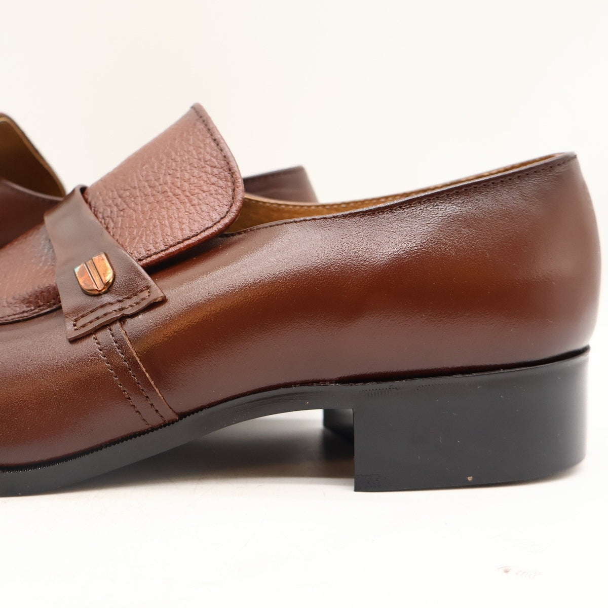 Vintage Barclay Endicott Johnson 95182 Brown Leather Slip-On Loafers Men's 12D Deadstock - take2supply