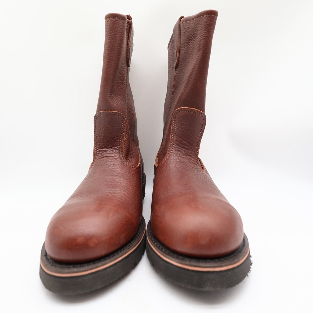 Double-H Boots Steel Toe 10 D Mens Brown Leather Vintage Y2K Work Boots New Box