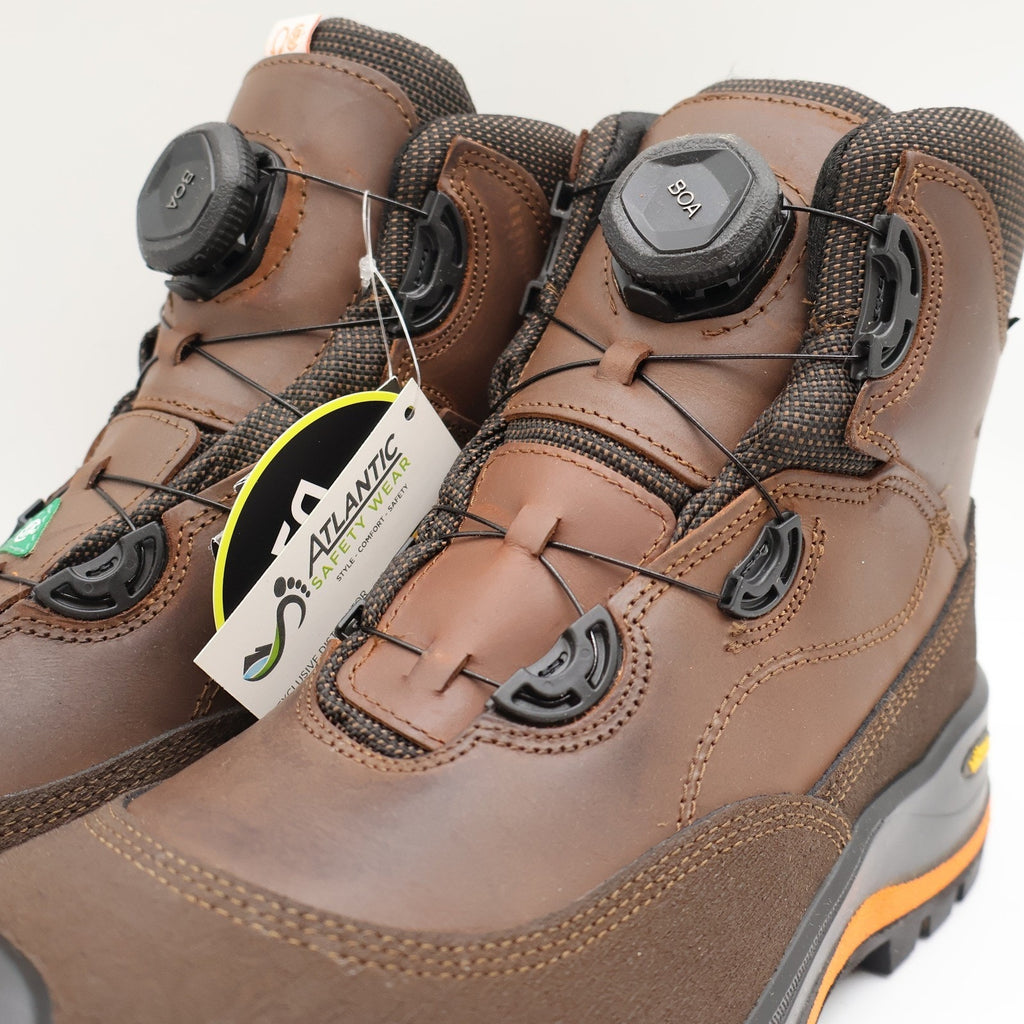 Grisport Atlantic Safety Wear BOA Wolf Boots Mens 10 Brown Leather Waterproof EH
