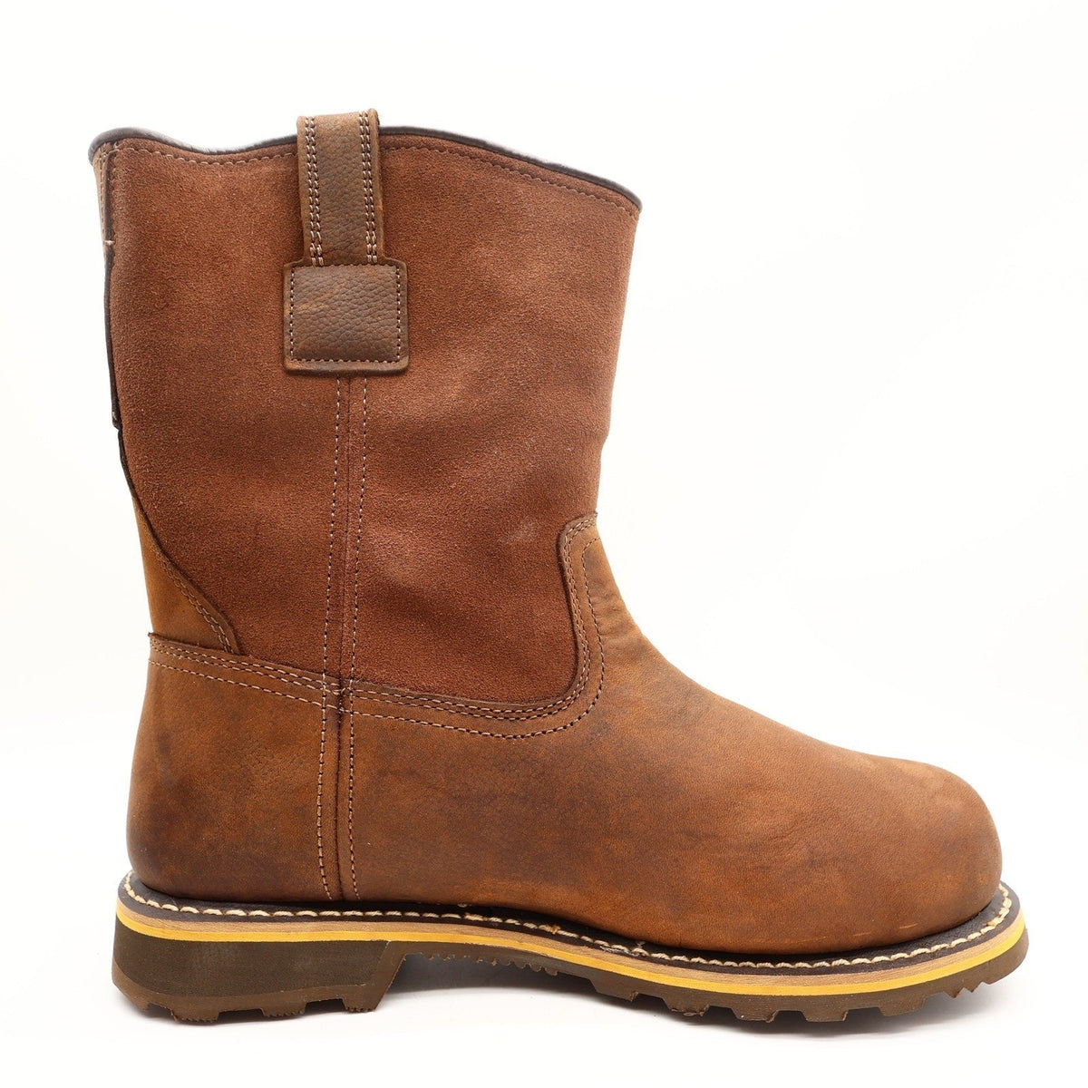 Carhartt Waterproof 10-Inch Pull-On Work Boot Mens 12 Brown Leather New CMP1053 - take2supply