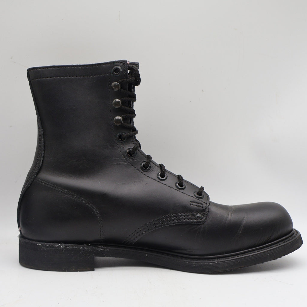 Carolina 849 Work Boots Mens 10.5 D Vintage Made in USA Black Leather Deadstock