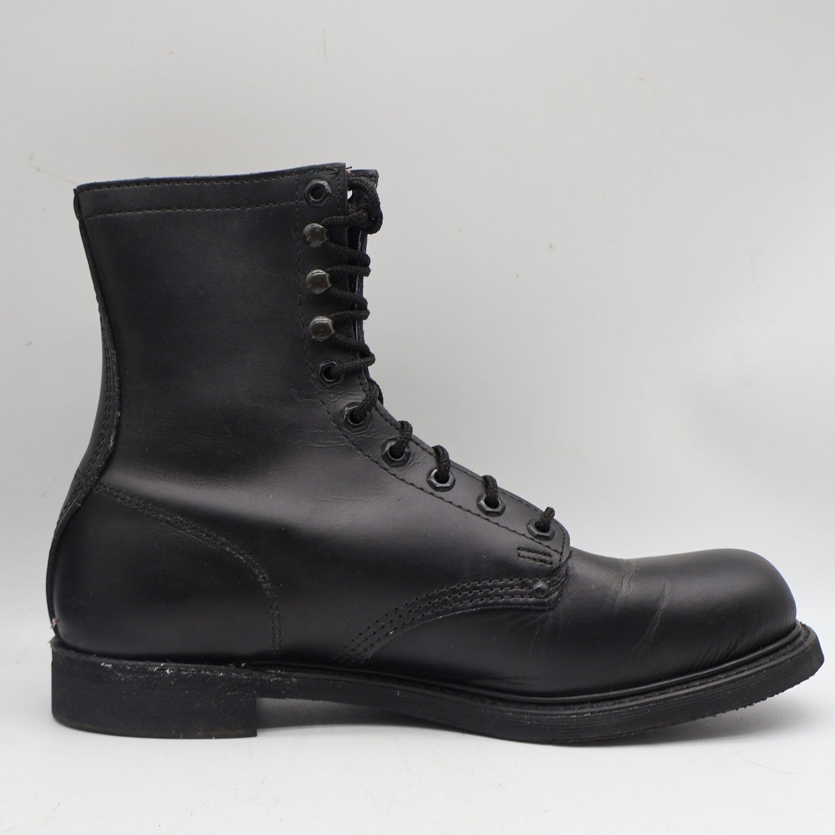Carolina 849 Work Boots Mens 10.5 D Vintage Made in USA Black Leather Deadstock