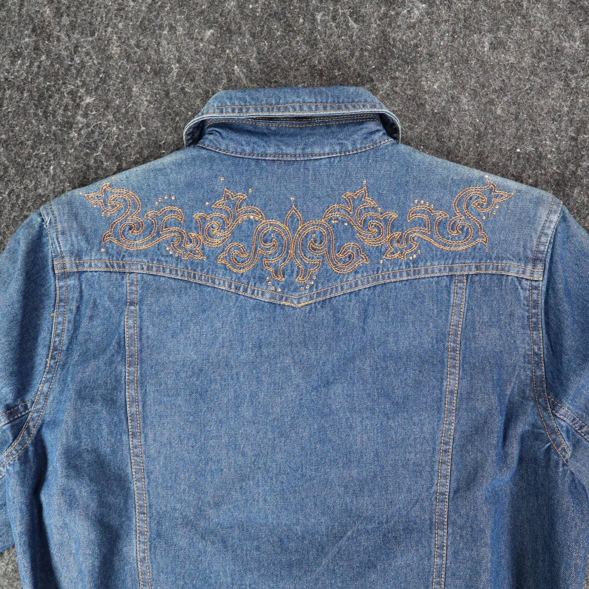 Southern Lady Denim Jacket Womens Small Blue Embroidered Cotton Trucker NWT