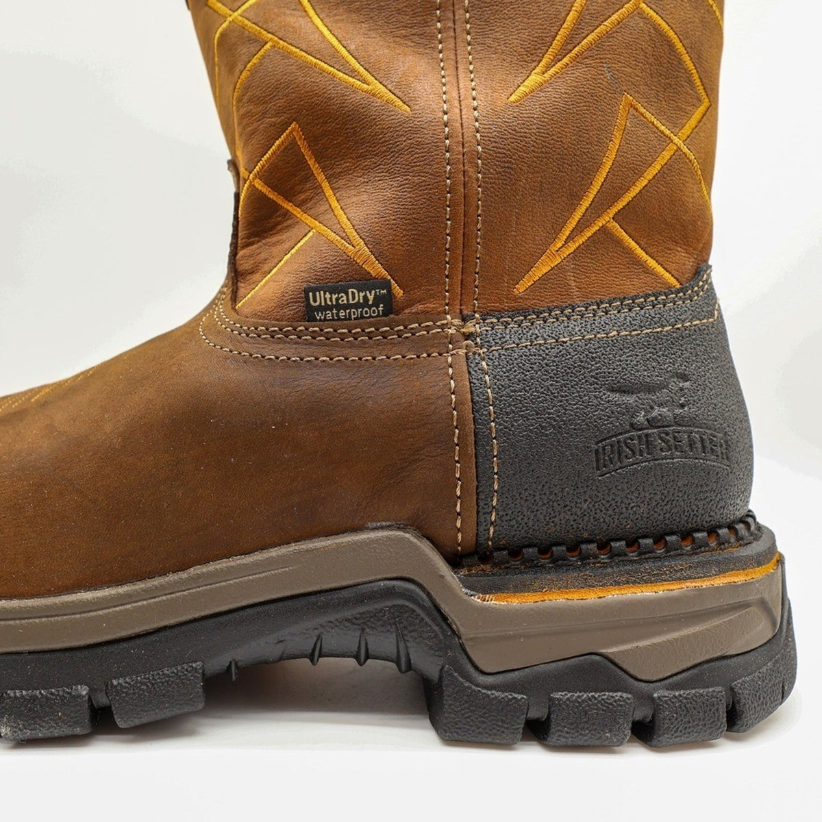 Irish Setter Mens 10.5 Two Harbors 83964 Brown Leather Waterproof Work Boots
