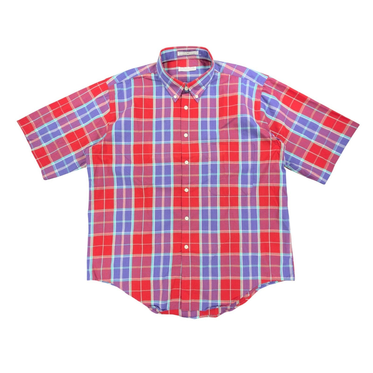 Levi's Vintage 90s Plaid Shirt Mens XL Red Blue Colorgraphs Button Down New - take2supply