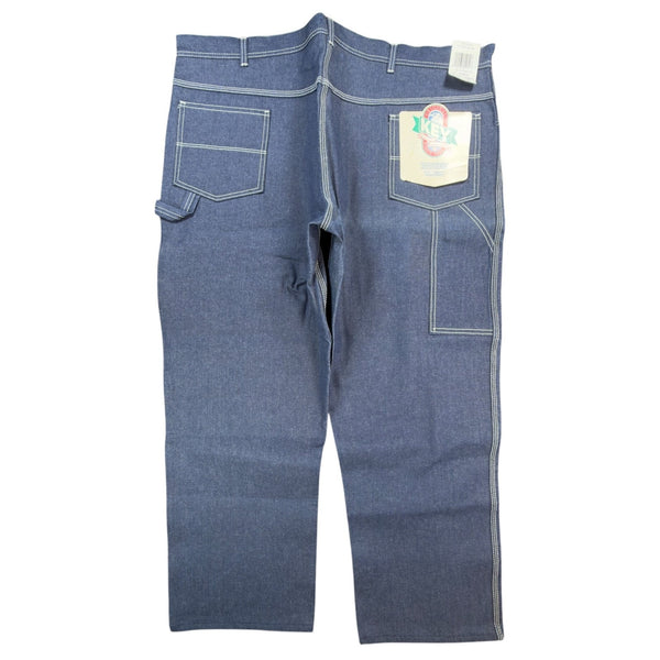 KEY Vintage 90s Dungaree Jeans Mens 46x29 USA Made Blue Denim NWT 1-402-41