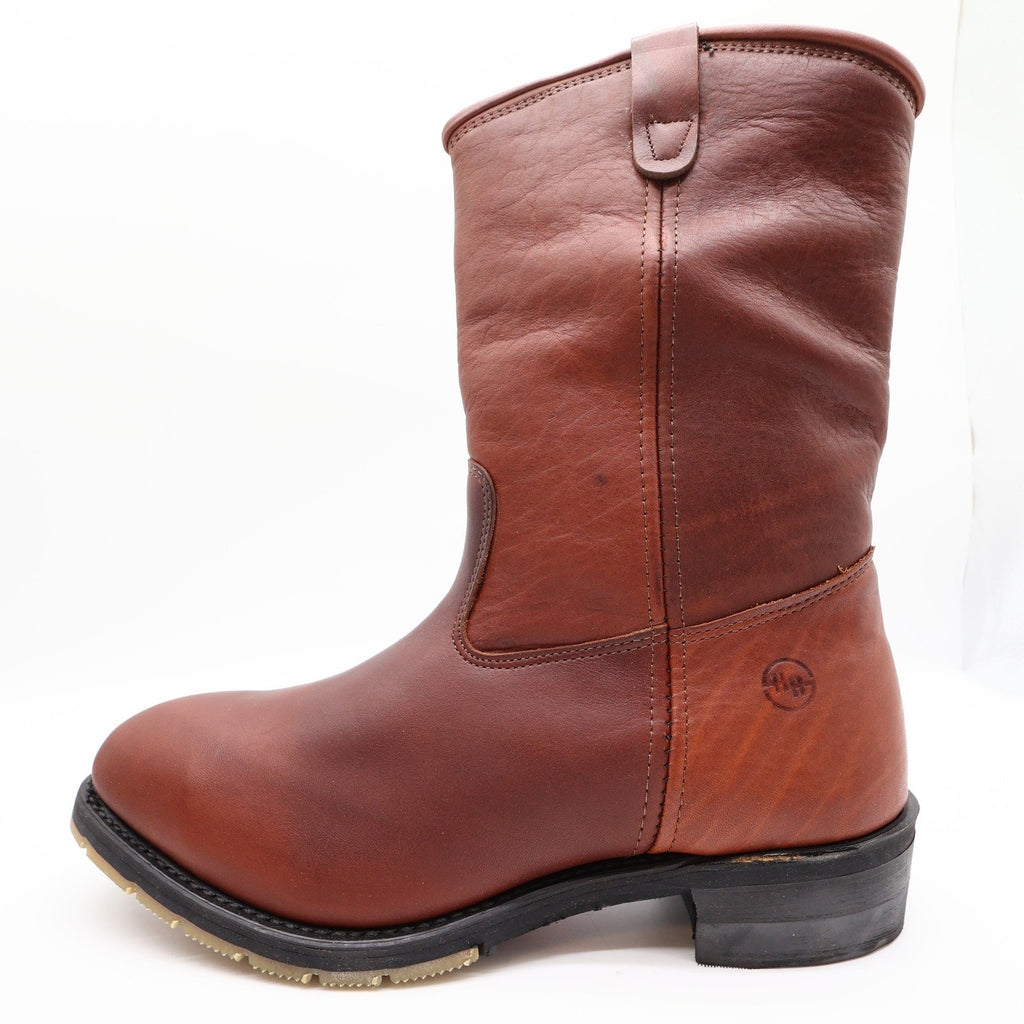 Double-H Wellington Boots Mens 10.5 D Brown Leather Work Boots NWT