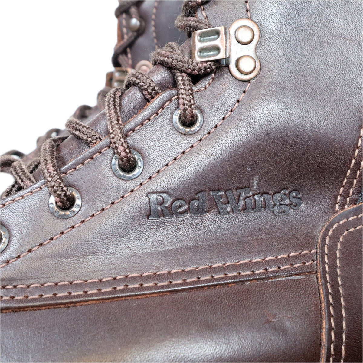 Red Wing 978 Oil Tanned Brown Leather Vibram Logger Work Boots Men's 9.5D USA NWT