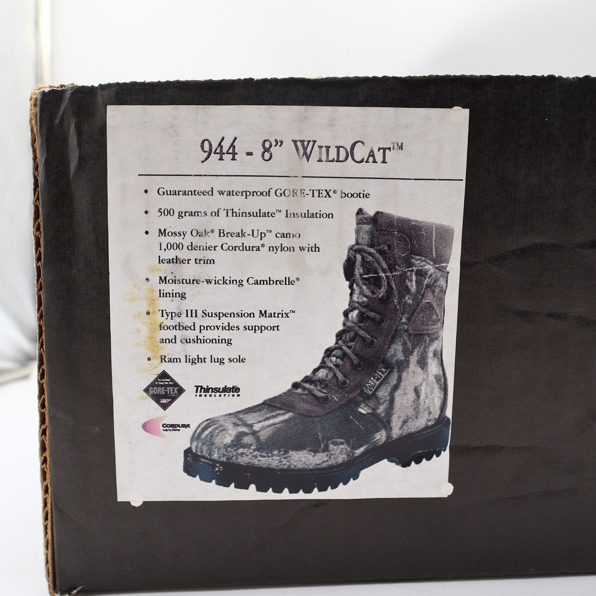 Rocky WildCat Hunting Boots Mens 10 EW Camo Gore-Tex Thinsulate 944 NIB Vintage