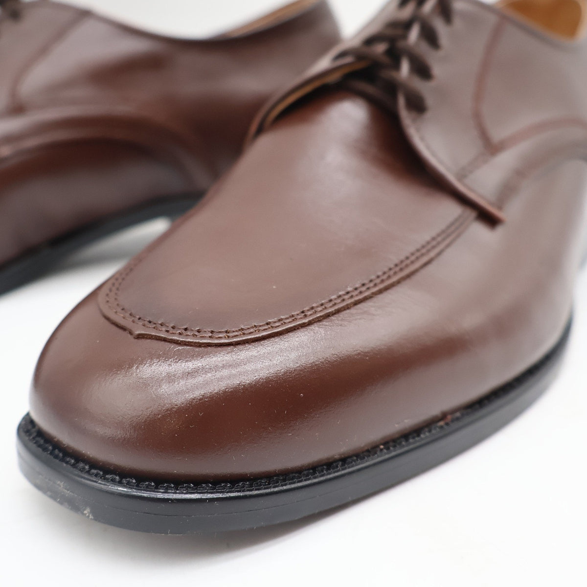 Vintage Barclay 97124 Brown Leather Oxford Shoes Men's 9.5 EEE Wide USA Deadstock