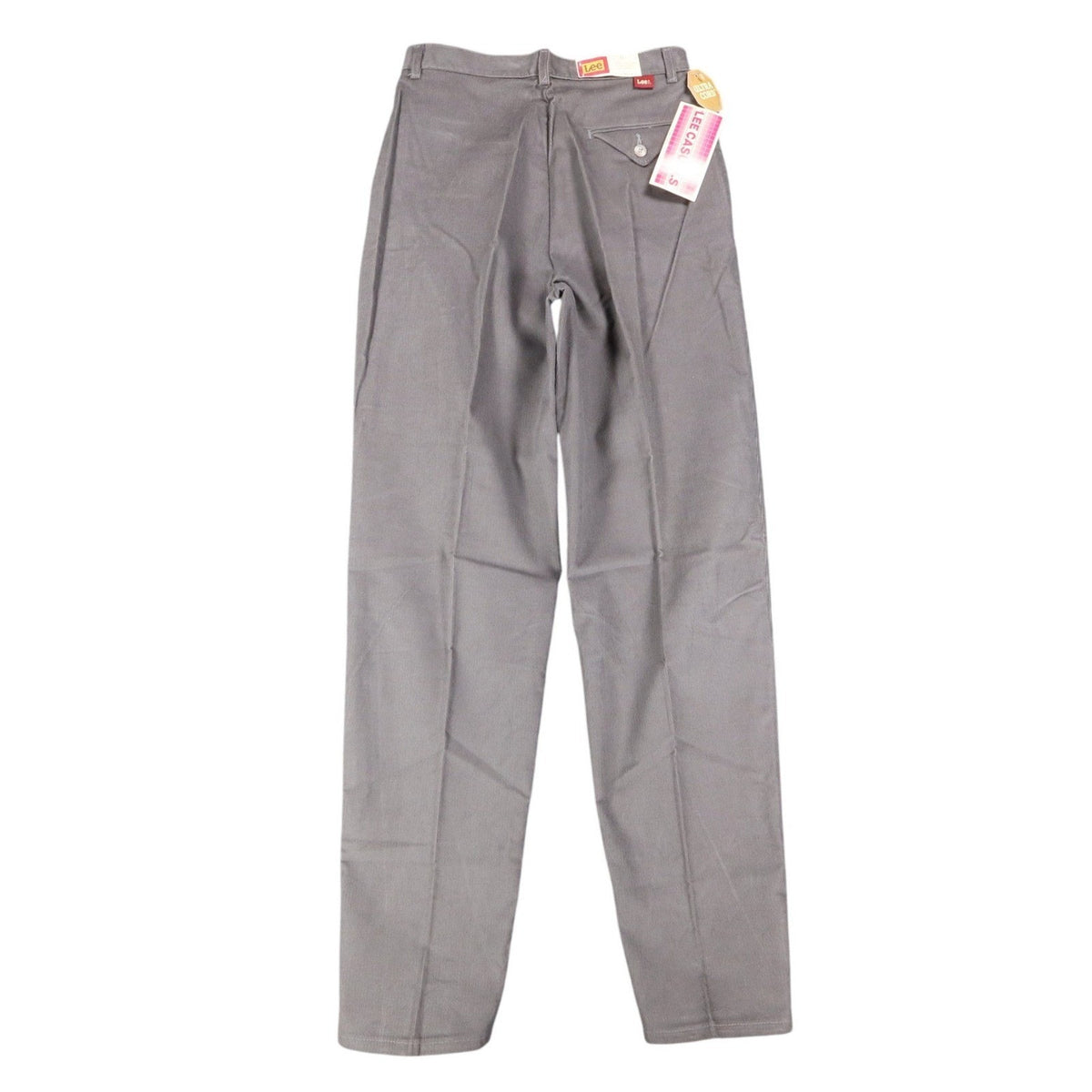 Lee Casuals Juniors 11 Vintage 80s Gray Corduroy Triple Pleat Tapered Pants USA - take2supply