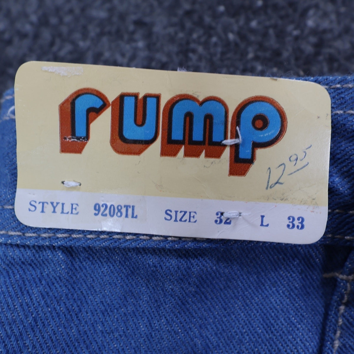 Rump Vintage 70s 80s Bootcut Jeans Mens 32x33 Blue Cotton Denim NOS NWT - take2supply