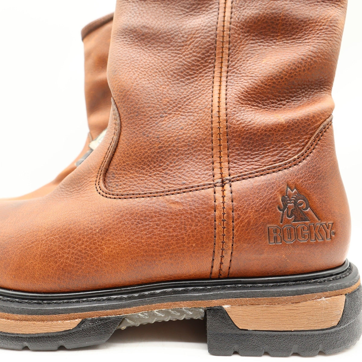 Rocky IronClad 11-Inch Waterproof Tan Leather Wellington Work Boots Men's 11M NWT