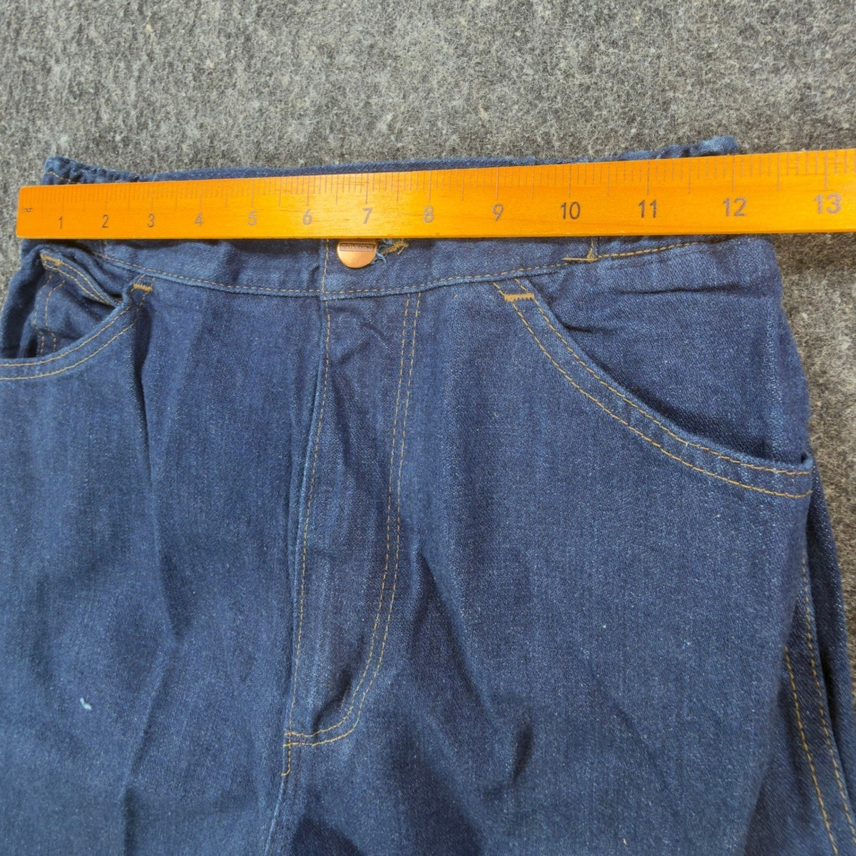 Lady Maverick Vintage 70s Jeans Womens 10 Blue High Waist Wide Leg Deadstock NOS