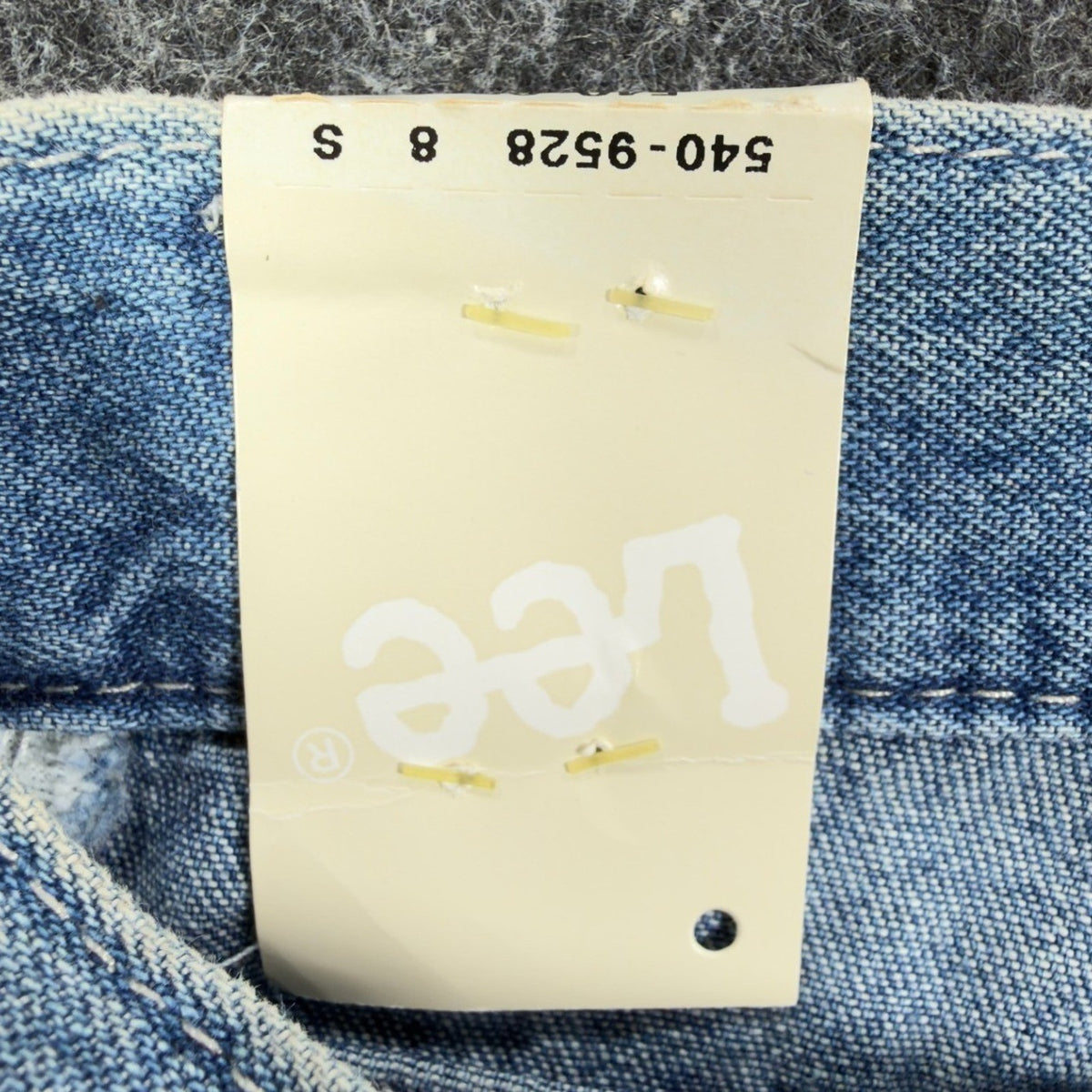 Lee Pipes Vintage 90s Flare Jeans Girls 8 S Blue Cotton NWT Deadstock C645 - take2supply