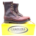 Carolina 8006 Plain Toe Farm Boot Mens 9.5 2E USA Made Brown Leather Work Boots