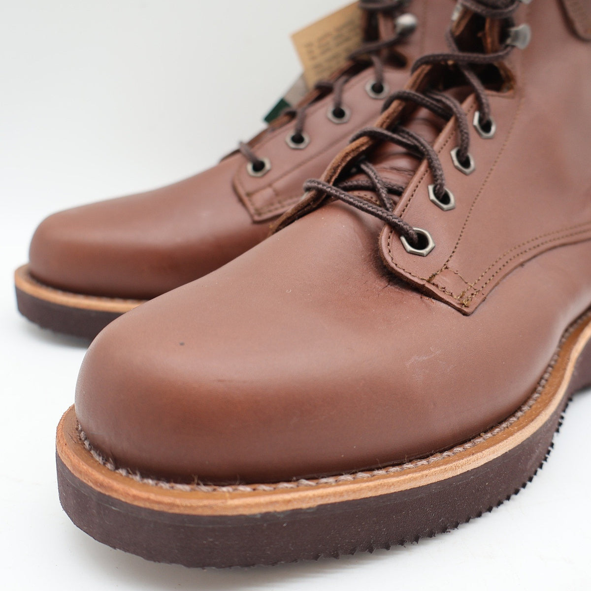 Lake of the Woods Work Boots Mens 9.5 D Vintage Brown Leather Made in USA 3900 - take2supply