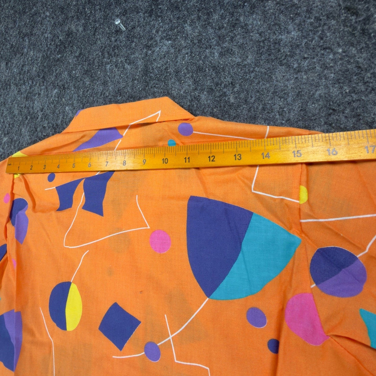 Wrangler Coolers Vintage 80s Geometric Shirt Boys Large Orange Cotton NWT - take2supply