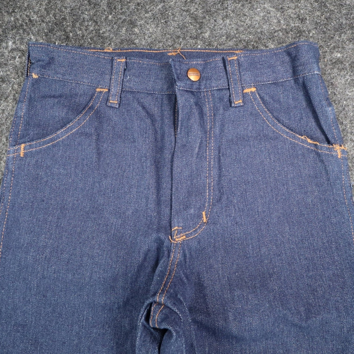 Maverick Jeans Boys 27x34 Vintage 70s Dark Wash Denim Straight Leg Made in USA - take2supply