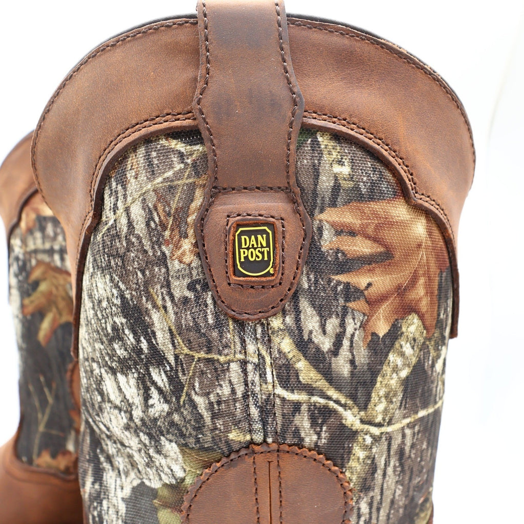 Dan Post Camo Waterproof Western Work Boots Men 11 D Brown Leather NWT Box