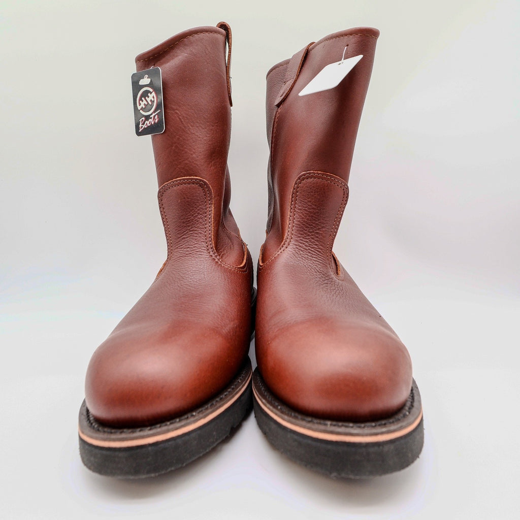 Double-H 3730 Boots Mens 11EE Brown Leather AG7 Ranchwell EH Made in USA NWT