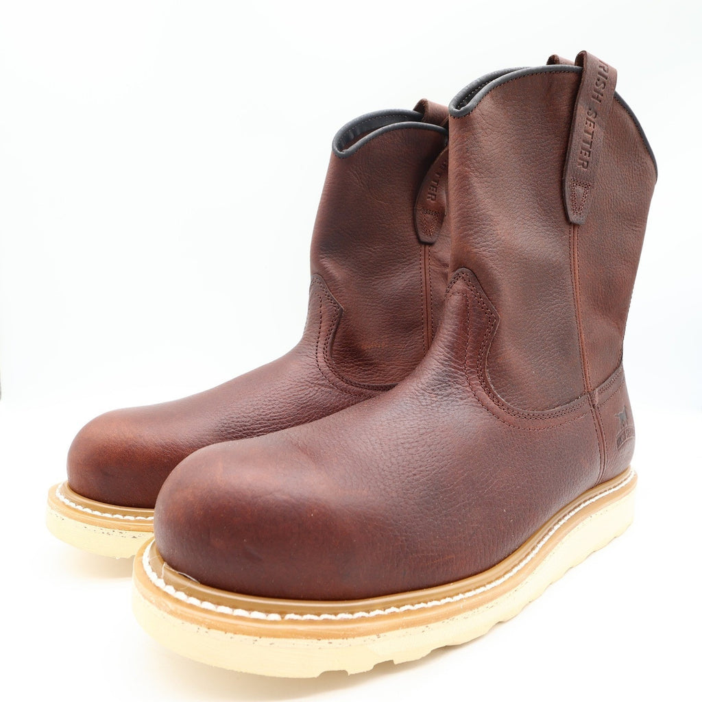 Irish Setter Ashby Work Boots Mens 13 E2 Brown Leather Aluminum Toe 83908 NEW