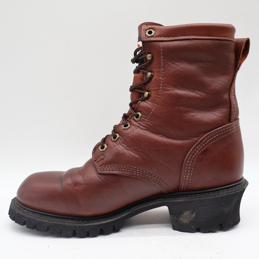 Carolina Logger Boots Mens 9 D Vintage Brown Leather GORE-TEX Insulated 7007 USA