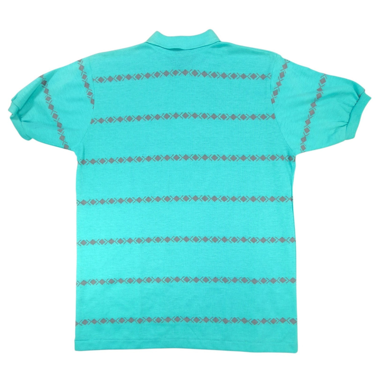 The Pro Black Watch Men's Medium Polo Shirt Turquoise Made in USA