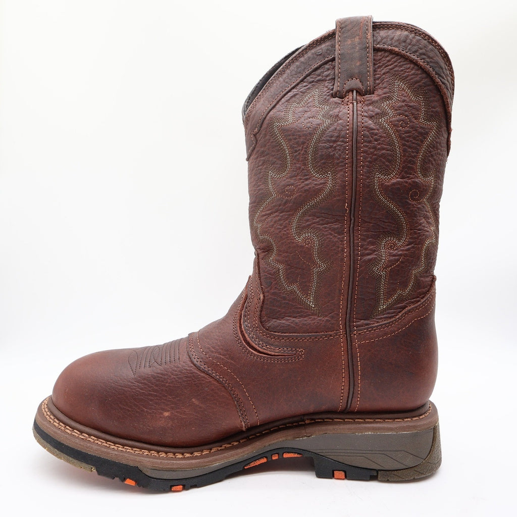 Double-H Modern Roper Boots Mens 10.5 D Brown Leather Composite Toe DH5133 NWT