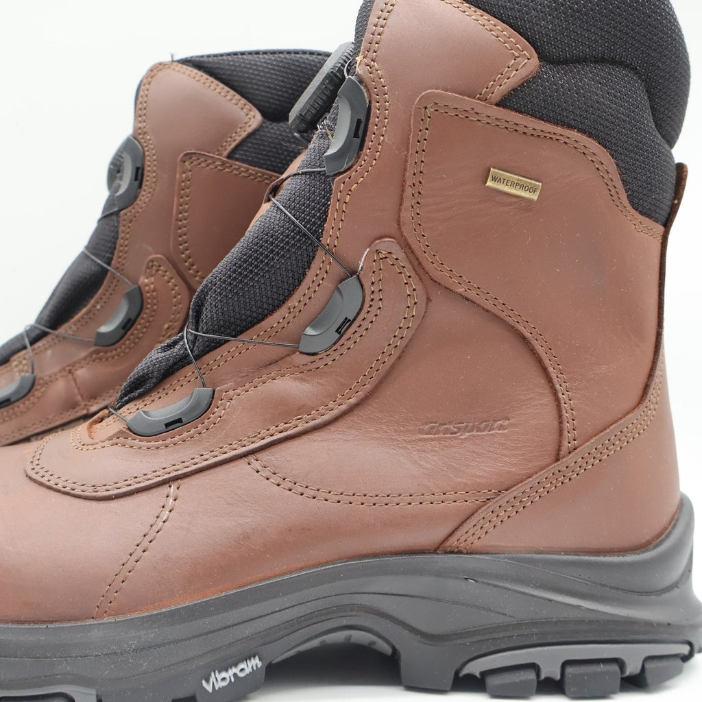 Grisport BOA Constructor Work Boots Mens 13 Brown Leather Waterproof Vibram