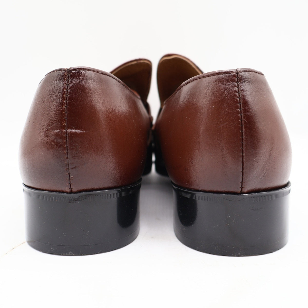 Vintage 70s Barclay Endicott Johnson 95182 Brown Leather Slip-On Loafers Men's 12D USA
