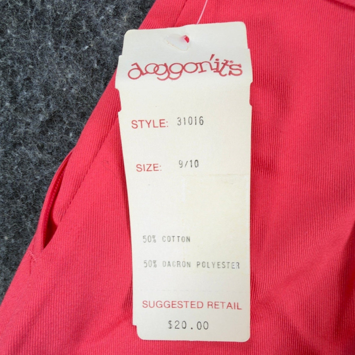 Daggonits Shorts Womens 9/10 Vintage 80s Pink Cotton Blend Deadstock High Rise