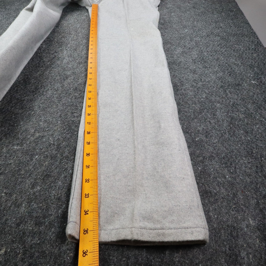 Maverick Pants Misses 14 Vintage 80s Gray Cotton Straight Leg Made in USA NWT