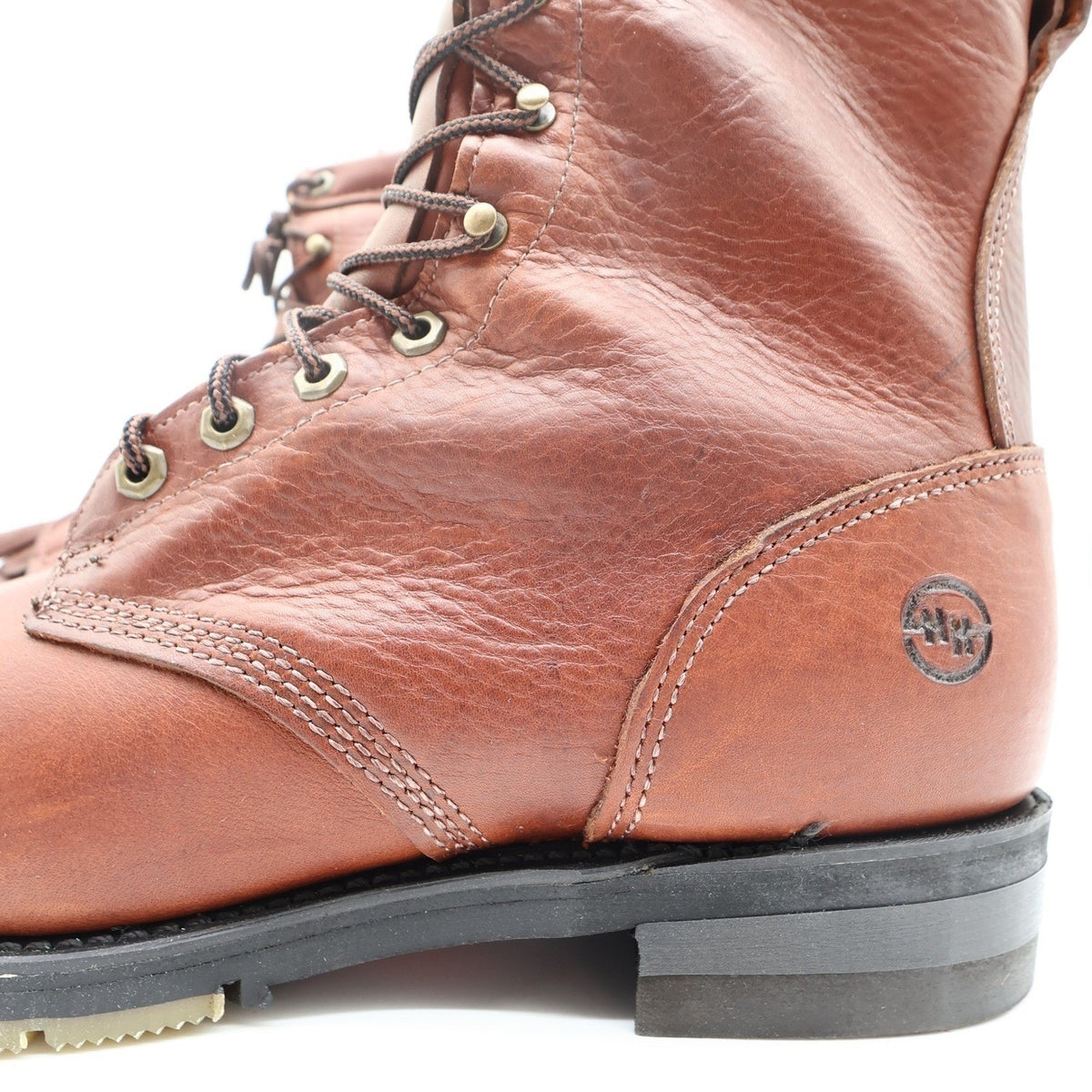 Double-H Vintage 90s Packer Boots Mens 11 D Brown Leather Gore-Tex USA NWT Box