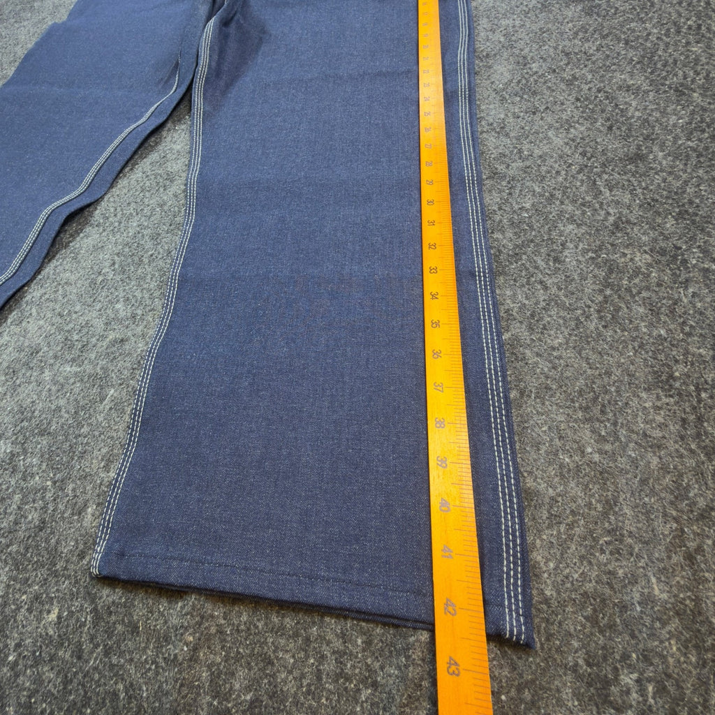 KEY Vintage 90s Dungaree Jeans Mens 46x29 USA Made Blue Denim NWT 1-402-41