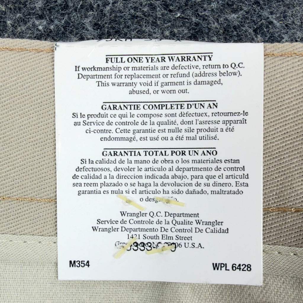 Wrangler Riata Pants Mens 35x30 Vintage 90s Khaki Cotton Relaxed Fit Pleated NEW