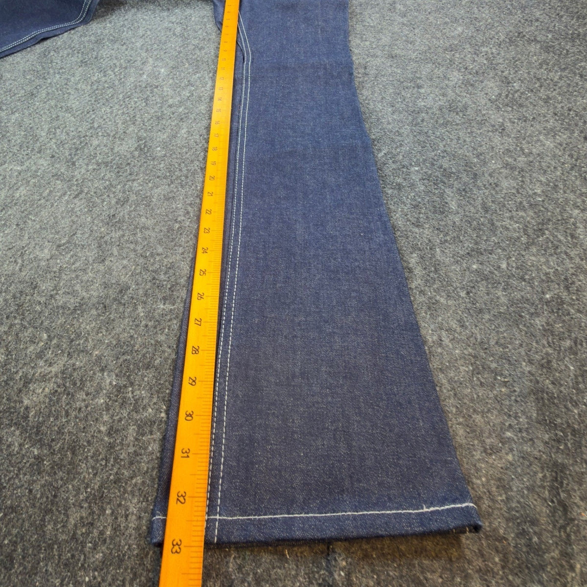 Key Vintage 70s Jeans Youth 12 Reg Blue Dark Wash Flare NWT NOS