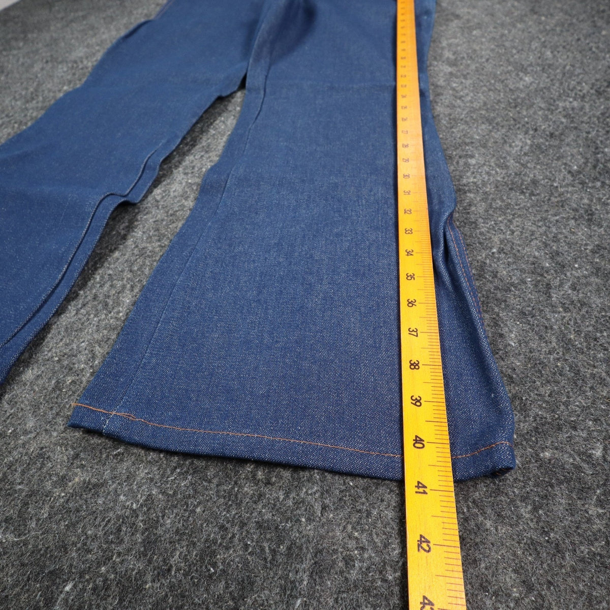 Maverick Western Boot Jean Boys Husky 18 W34 L30 Vintage USA Indigo Denim NOS
