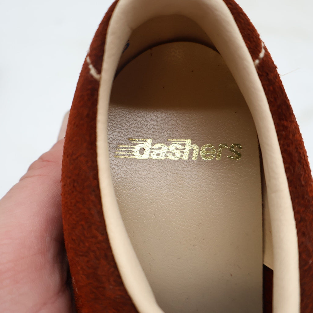 Vintage 70s Dashers 2304 Rust Suede Oxford Sneakers Kids 12.5C Deadstock