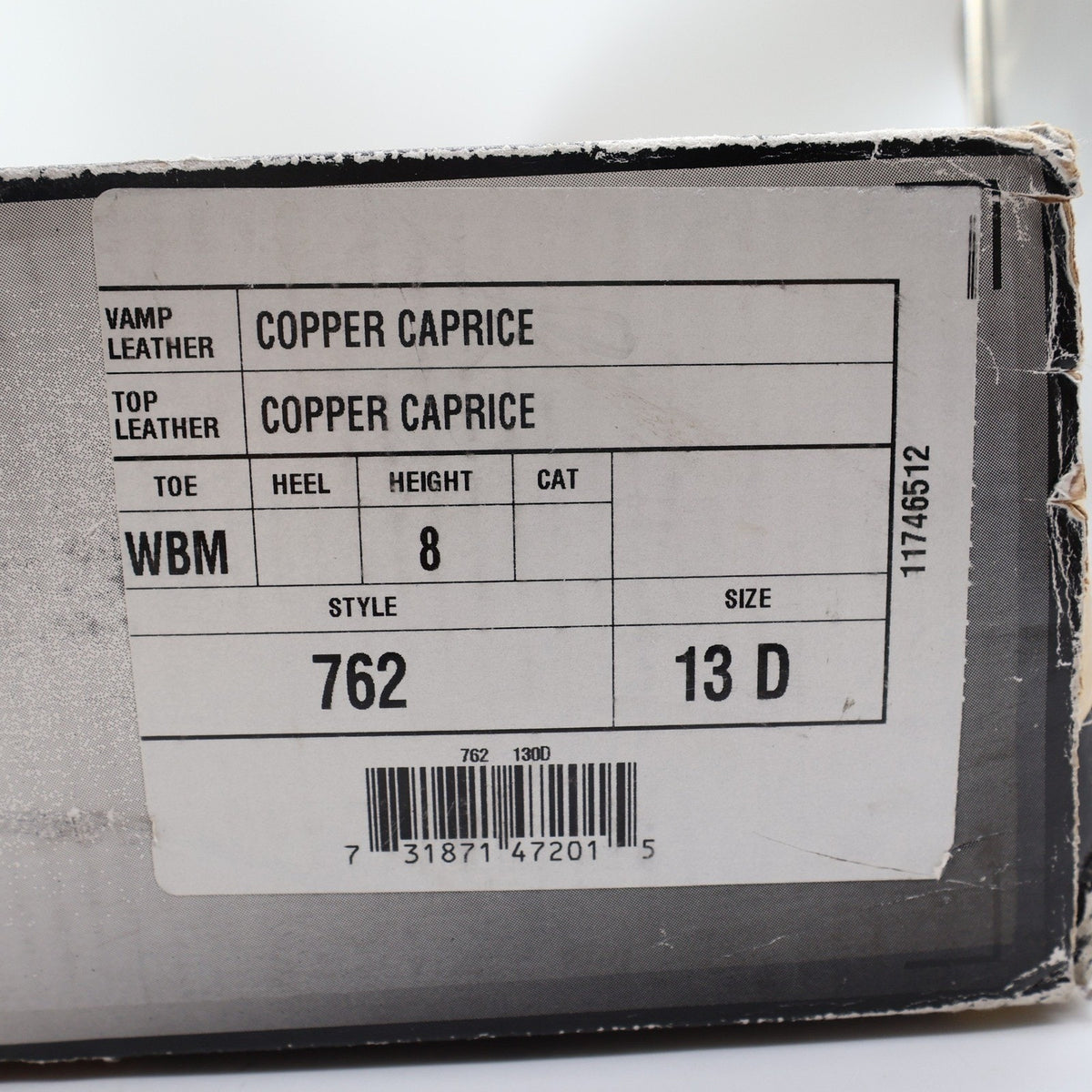 Justin 762 Work Boots Mens 13D Copper Caprice Leather Made in USA New With Box