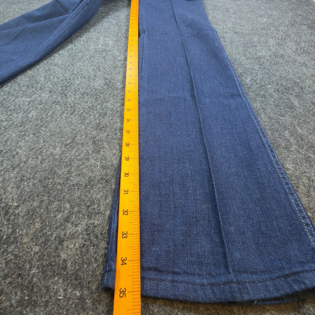 Maverick Vintage 70s Flare Jeans Juniors 9 Blue Cotton NWT Deadstock Made in USA