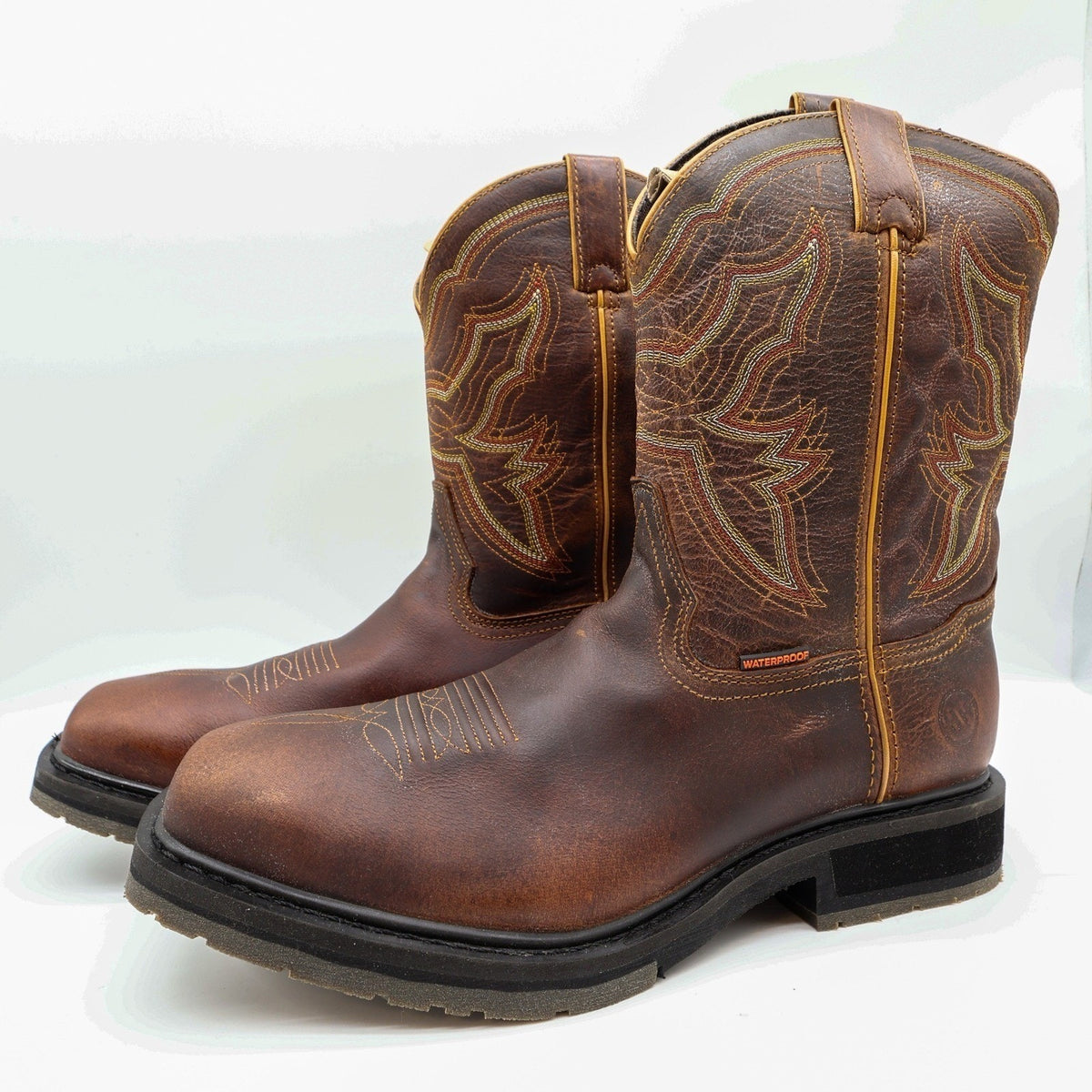 Double-H DH6116 ICE Work Western Boots Mens 13 D Brown Leather NIB Waterproof