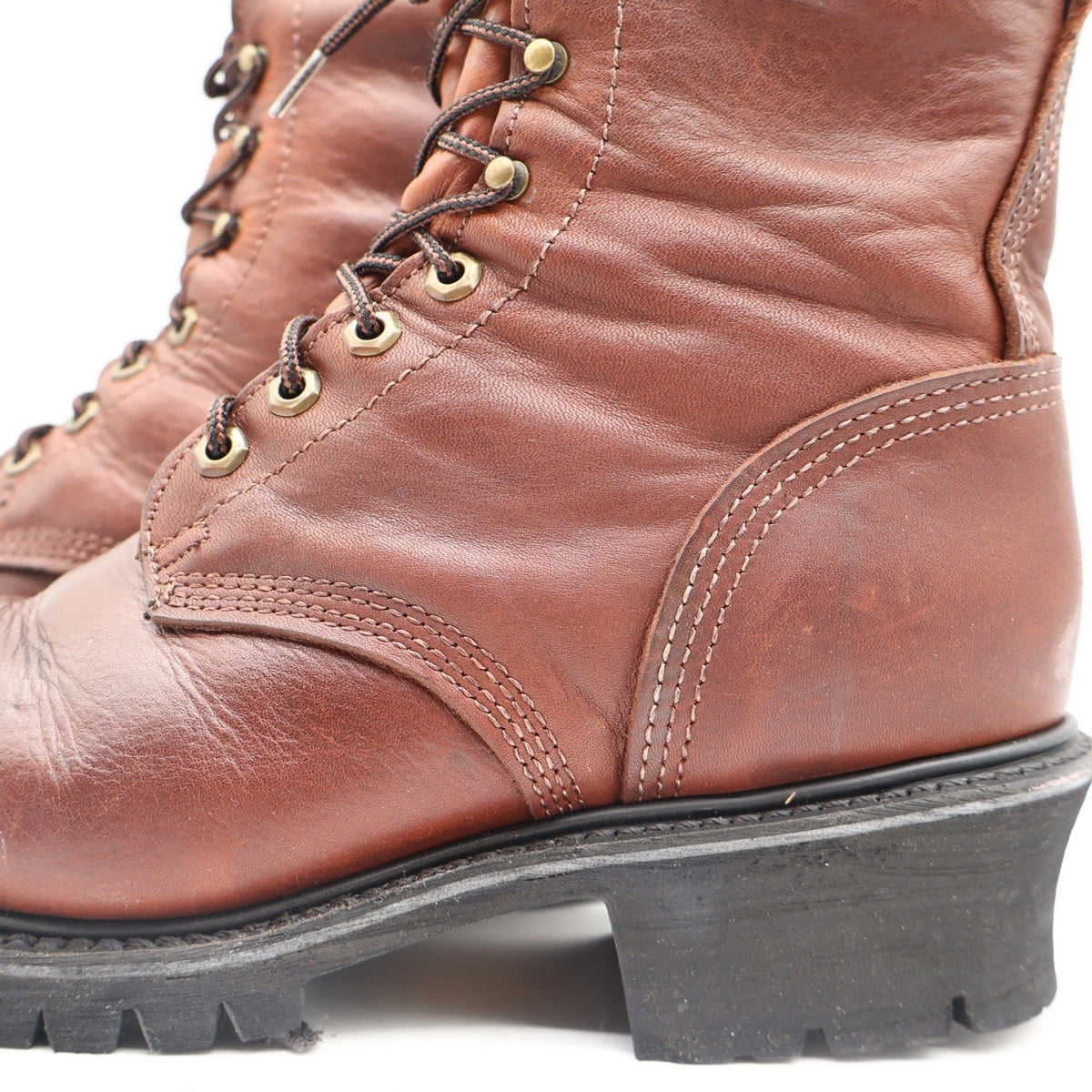 Carolina Logger Boots Mens 9 D Vintage Brown Leather GORE-TEX Insulated 7007 USA