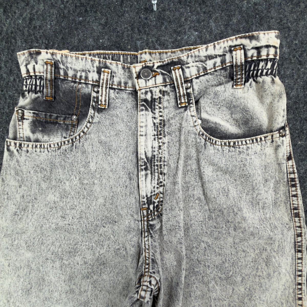 Levi's Vintage 90s SilverTab Shorts Kids S Gray Acid Wash Denim NWT Deadstock