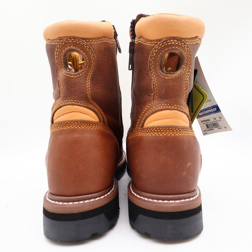 Dan Post DP68484 Work Boots Mens 10D Brown Leather Alloy Toe Waterproof NWT