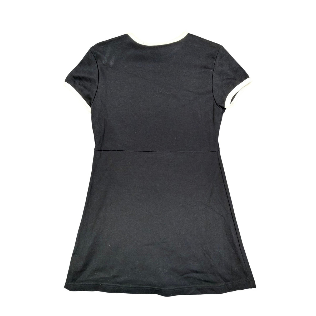 Angel Jones Vintage 70s Ringer Mini Dress Women Medium Black Acrylic New C613 - take2supply