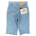 Levi's Vintage 90s 550 Shorts Women 9 Blue Denim Orange Tab USA NWT - take2supply
