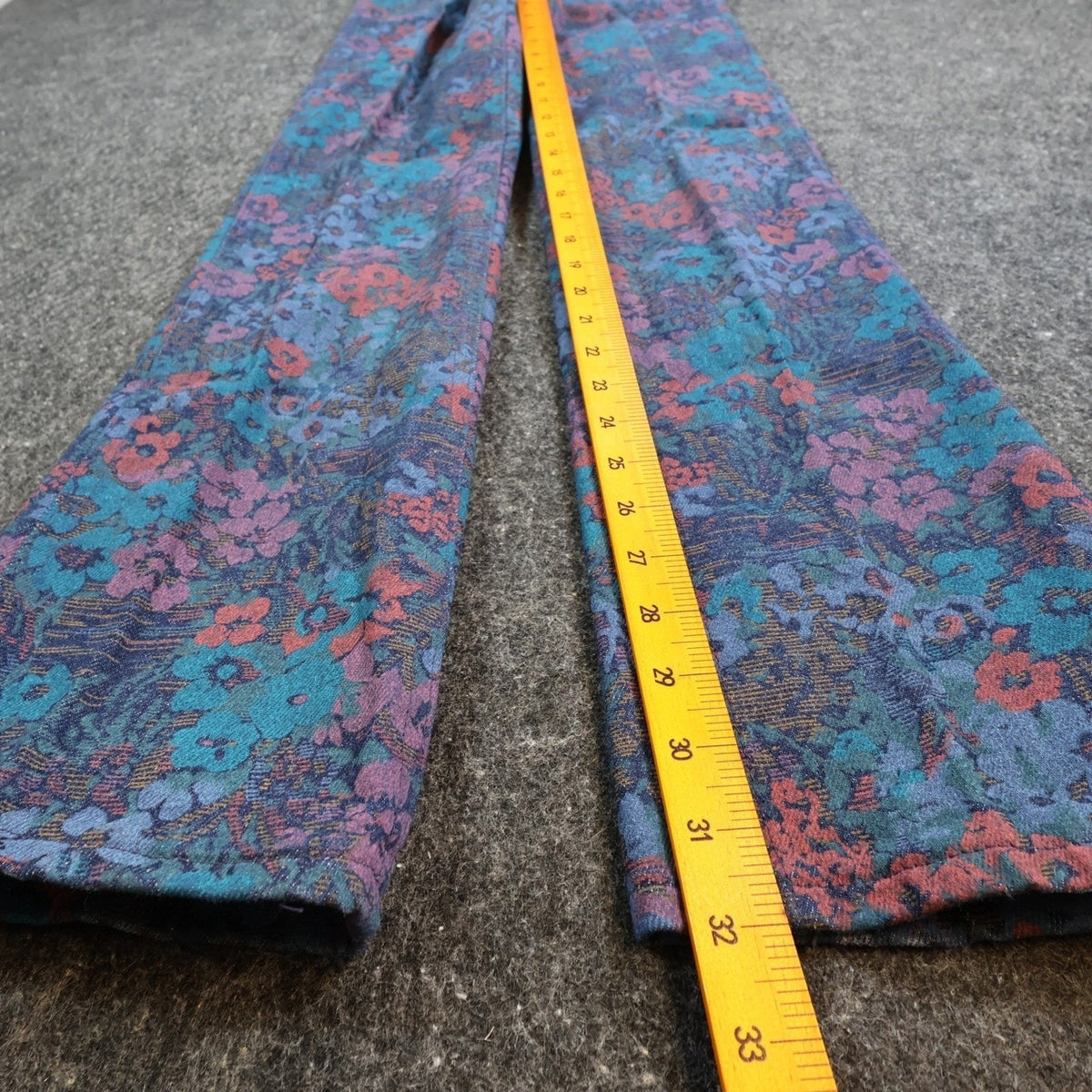 Lee Vintage 90s Floral Jeans Girls 14 Slim Blue USA Made NOS NWT 24.5 Waist - take2supply
